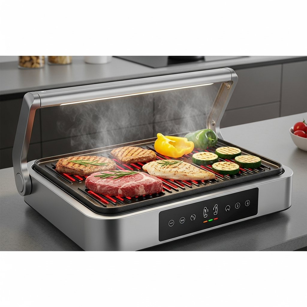 Barbecue indoor a infrarossi con AI