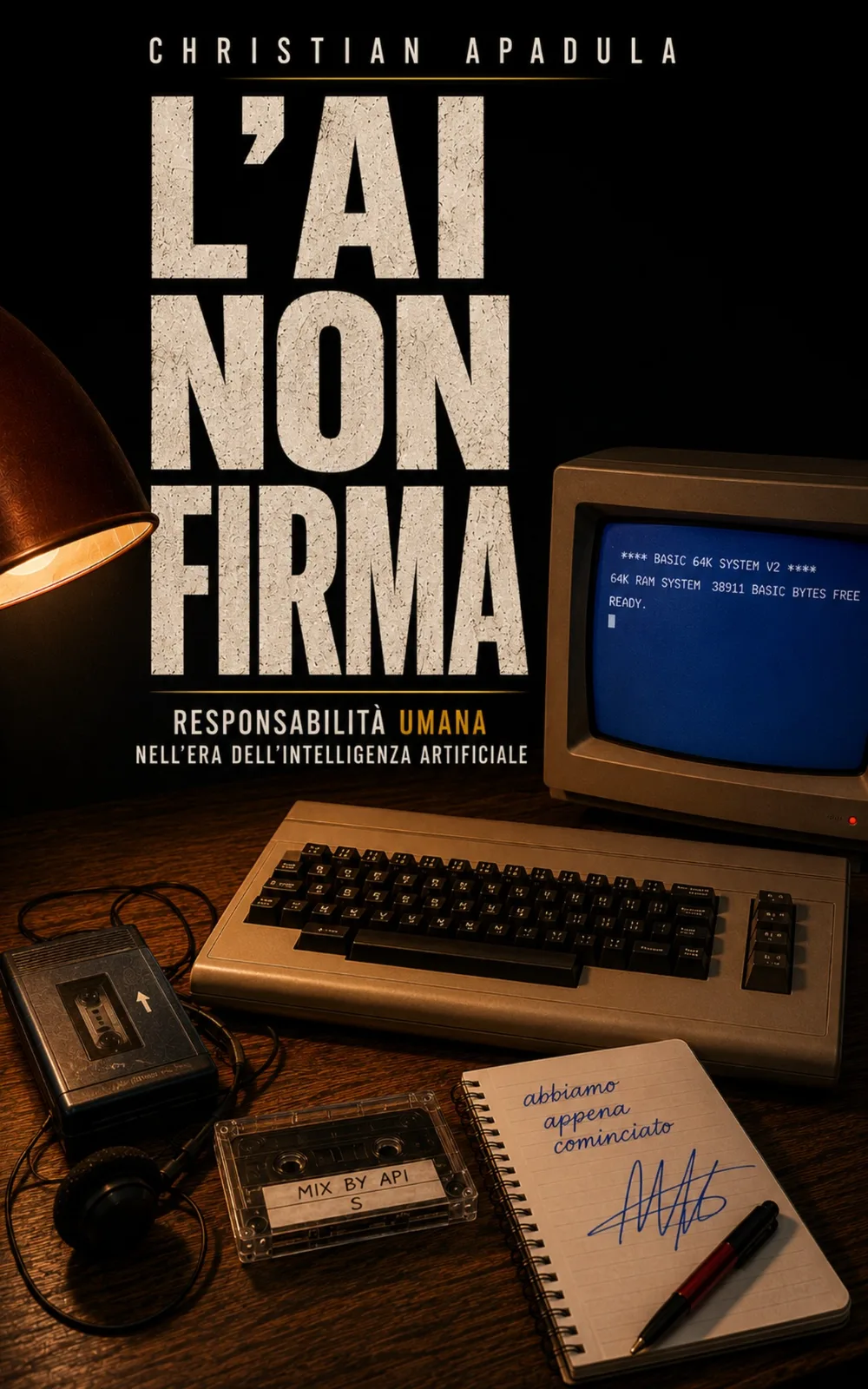 Copertina del libro L’AI non firma di Christian Apadula